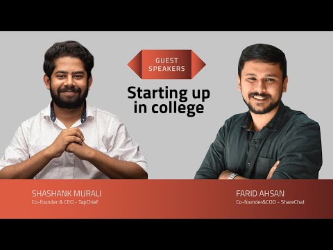 Shashank and Farid on starting up in college – SEED TO SCALE INSIGHTS #54
